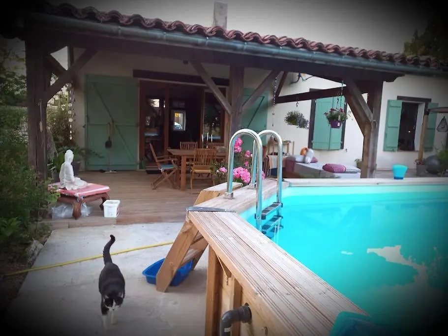 Mauleon-D'armagnac Maison Avec Piscine Proche Des Thermes בית נופש