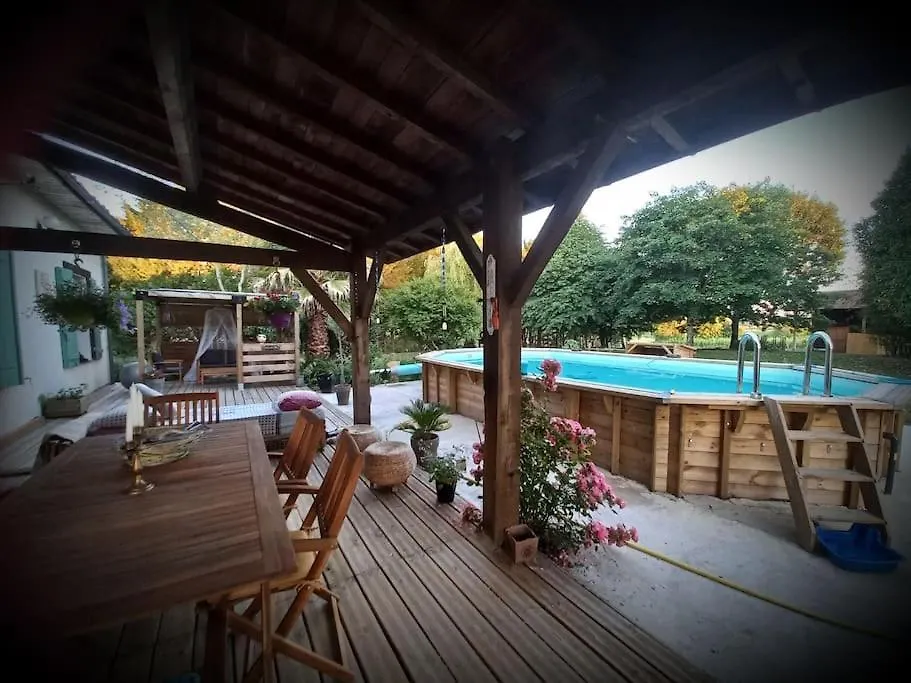 Mauleon-D'armagnac Maison Avec Piscine Proche Des Thermes צרפת